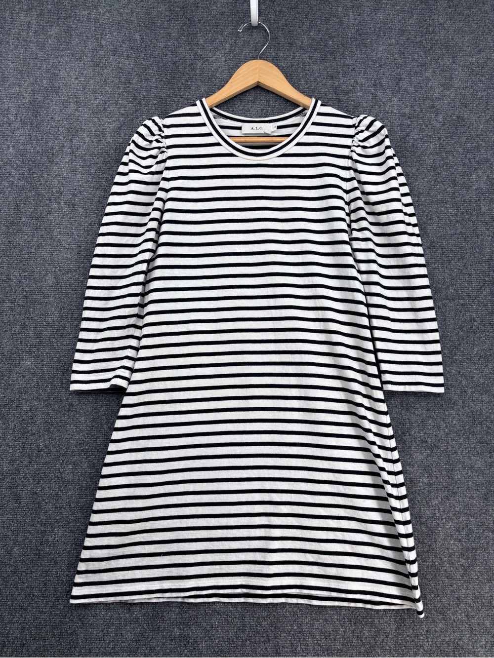 ALC Kidman Black & White Striped French Girl Preppy Dress Women’s M